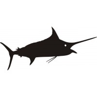 A Surprise Marlin Fish Logo Decals
