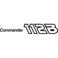 Aero Commander 112B Aircraft Logo Slant