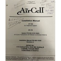 AirCell Installation Manual P/N 800-10240 Rev. A Printed Manuals 