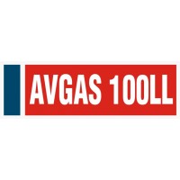 AVGAS 100LL Aircraft Fuel Placards decal