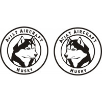 Aviat Husky Rudder Aircraft Logo 