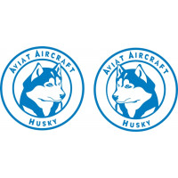 Aviat Husky Rudder Aircraft Logo 
