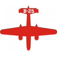 B-25 Airplane decal 