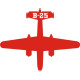 B-25 Airplane decal 