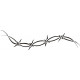  Barbwire Art Decal   