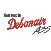 Beech Debonair A35 Aircraft Logo Vinyl Graphics,Decal 