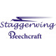 Beech Staggerwing Aircraft Logo Vinyl Graphics  