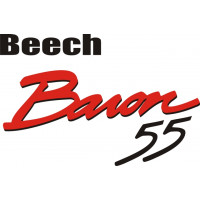 Beechcraft Baron 55 Aircraft decals