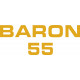 Beechcraft Baron B55 Aircraft Logo,Script  