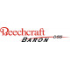 Beechcraft Baron D55 Aircraft decals
