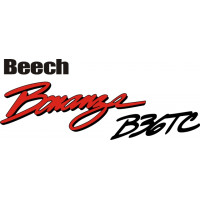Beechcraft Bonanza B36TC Aircraft Logo,Script 
