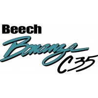 Beechcraft Bonanza C35 Aircraft Lettering decals