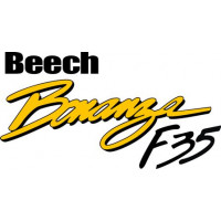 Beechcraft Bonanza F35 Aircraft decals