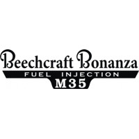 Beechcraft Bonanza M35 Fuel Injection Aircraft Logo 