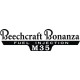 Beechcraft Bonanza M35 Fuel Injection Aircraft decals