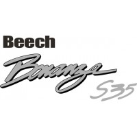 Beechcraft Bonanza S35 Aircraft Logo, Decal