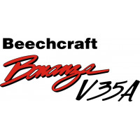 Beechcraft Bonanza V35A Aircraft Logo,Script