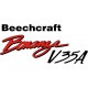 Beechcraft Bonanza V35A Aircraft Logo,Script