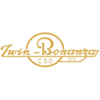 Beechcraft C50 Twin-Bonanza 275 Aircraft Logo 