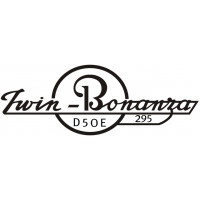 Beechcraft D50E Twin-Bonanza 295 Aircraft Logo 