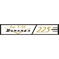 Beechcraft F-35 Bonanza Aircraft Logo 
