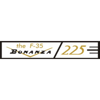 Beechcraft F-35 Bonanza Aircraft decals