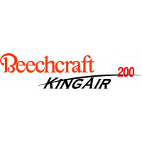 Beechcraft King Air 200 Aircraft Logo Decals