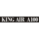 Beechcraft King Air A100 Aircraft decals 