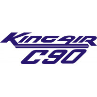 Beechcraft King Air C90 Aircraft Decal, Vinyl Graphics  