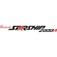 Beechcraft Starship 200 A Aircraft  Logo Decal
