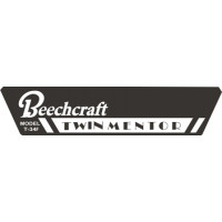 Beechcraft Twin Mentor T-34F Aircraft Logo  