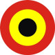 Belgium Military Insignia Aircraft Roundel decals