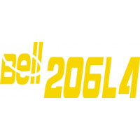 Bell 206 L4 Helicopter Logo  