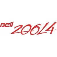 Bell 206L4 Helicopter Logo Vinyl Decals