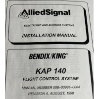 Bendix / King Kap 140 Flight Control System Installation Manual