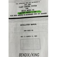 Bendix / King KFC 200 Flight Control System For Beech Model 65 Military  Model L-23F Printed Manuals 