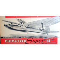 Berkeley Privateer Super "15" Laser Cut Short Kit 60" Wingspan! Full Size Plans!  