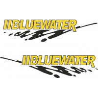 Bluewater Boat Hull Logo Decals