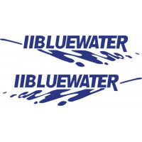 Bluewater Boat Hull Logo Vinyl Decals