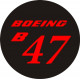 Boeing B47 Aircraft Yoke decals