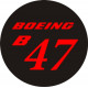 Boeing B47 Aircraft Yoke decals