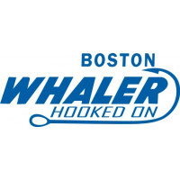 Boston Whaler Hooked On Boat Logo Vinyl Decal