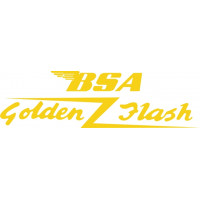 BSA Golden Flash Motorcycle Logo Vinyl Decal  