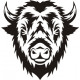 Bull Bison Aircraft Fun Stuff Emblem 