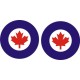 Canada Military Insignia Aircraft Roundel decals