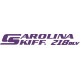 Carolina Skiff 218 DLV Boat decals