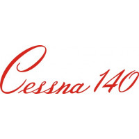 Cessna 140 Aircraft Script Decal