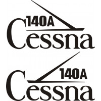 Cessna 140A Aircraft Decal