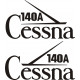 Cessna 140A Aircraft Decal