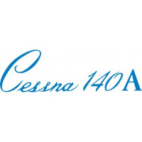 Cessna 140A Aircraft Logo Decal 